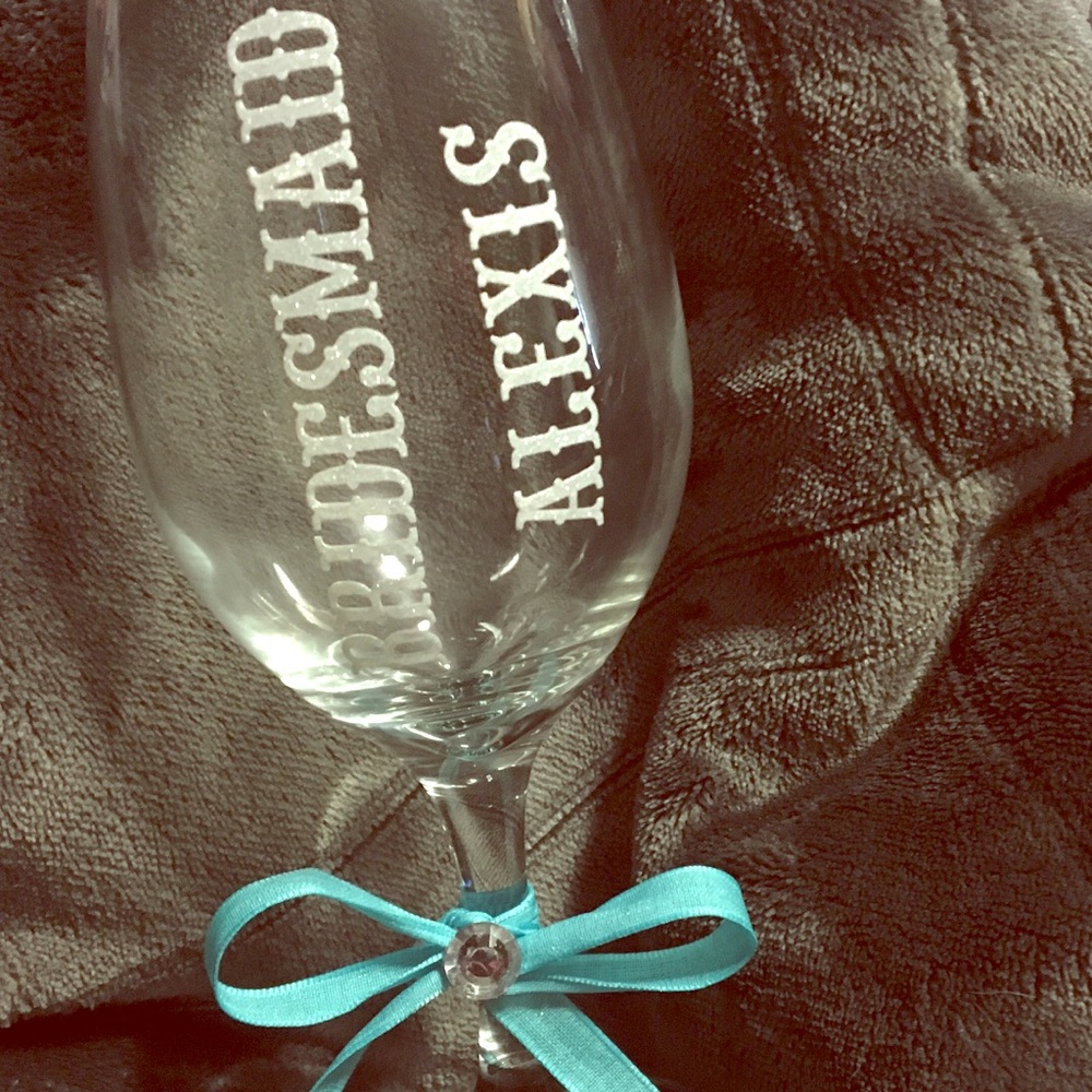 Personalized wine glass